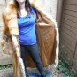 Full Length Red Fox Fur Coat * Scrap * Craft only (#74)