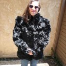 Black Rabbit Fur Jacket (#101)