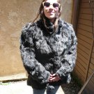 Black Rabbit Fur Jacket (#106)
