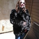 Black Rabbit Fur Jacket (#108)
