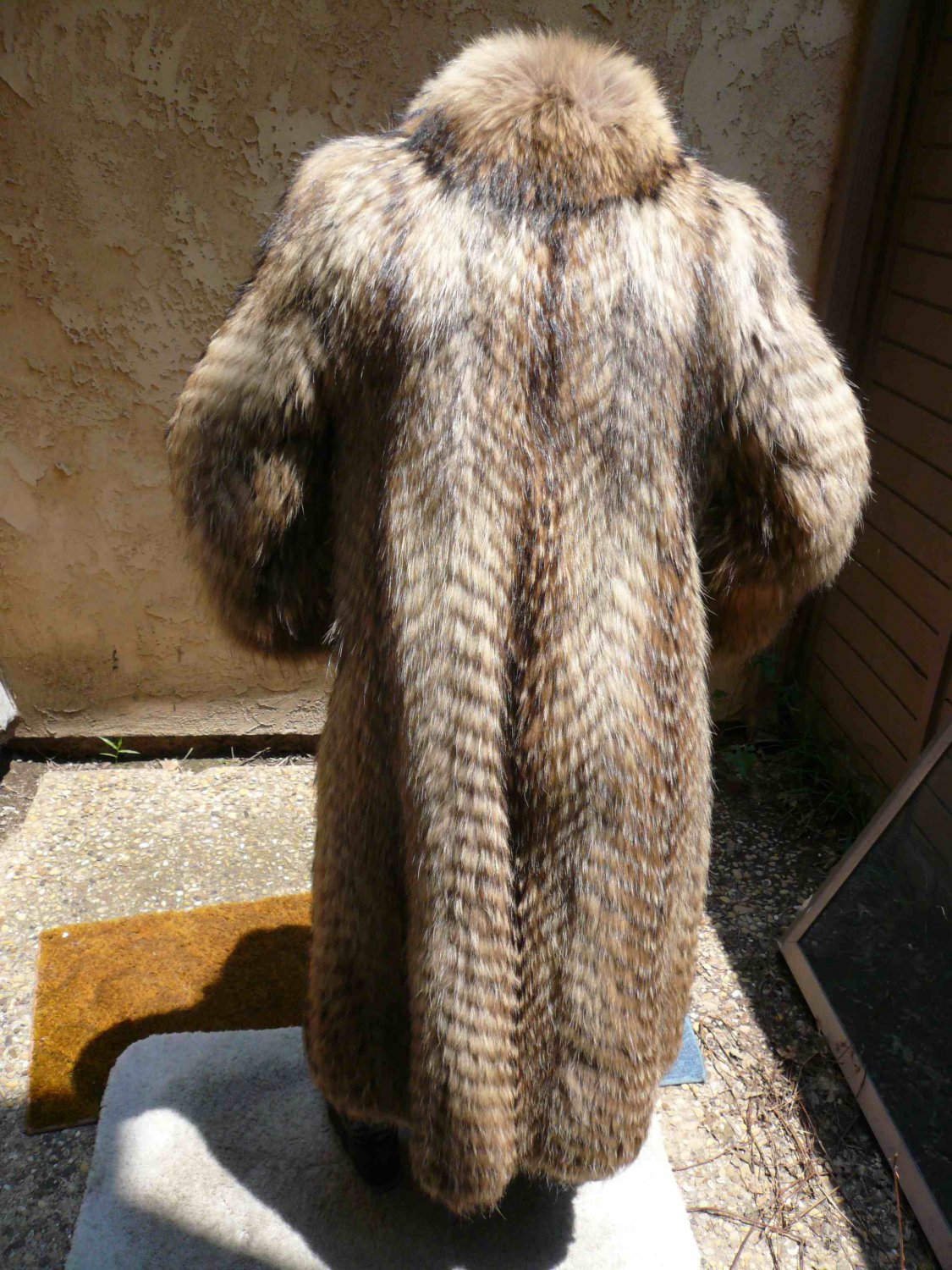 Full Length Tanuki Fur Coat 128 