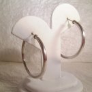 925 Sterling Silver 41mm  Hoop 3.2mm Wide Earrings #354