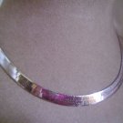 925 Italy Sterling Silver 16.5" 7.4mm Herringbone Necklace #1318