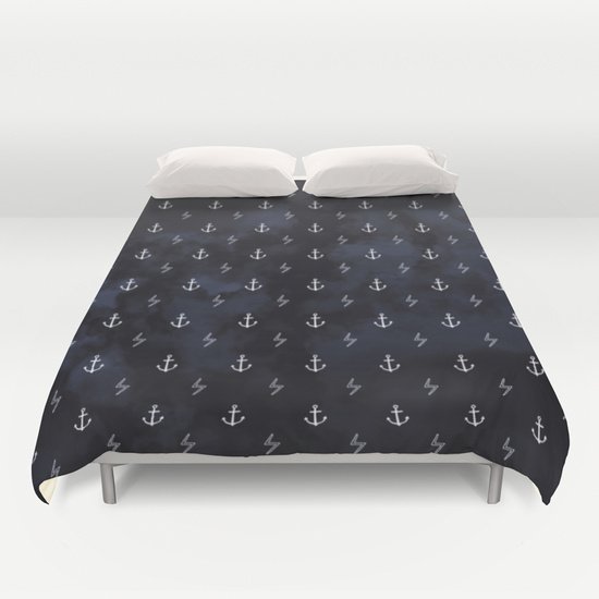 BLACK ANCHOR DUVET COVERS for FULL SIZE 1Qivtpq