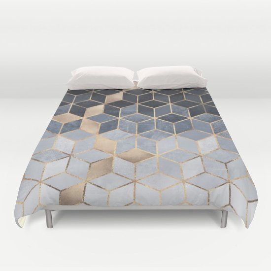 Cube White Duvet COVERS for FULL SIZE 2gnWu3d