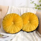 Dioselin Buttons Velvet Throw Pillow (Set of 2)