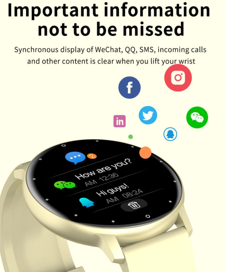 Customize Wallpaper Smart Watch Message