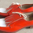 The Pro-Shu Women's Vintage Orange Golf Shoes  SZ 7.5 B RETRO TRU STANCE