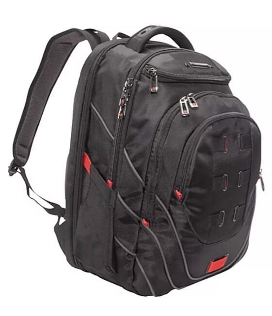 Samsonite Tectonic PFT 17" Backpack Black/Red Laptop Backpack NEW