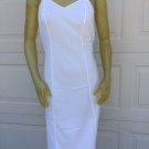 50s VINTAGE WONDER MAID WHITE Nylon Blend Full SLIP 36 EUC