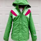 Burton Arctica Jacket Coat Snow Ski Girls 18 Youth Green Pink EXCELLENT RT $259