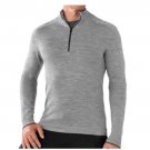 Men's Smartwool Sport Knit 1/4 Zip Gray Sweater XL NWOT
