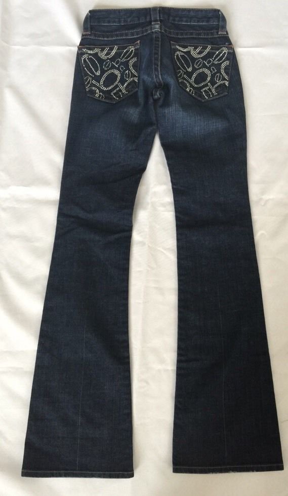 Women's Bebe Kayla Boot Cut Stretch Bling Jeans Size 24
