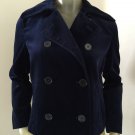 RALPH LAUREN LRL Stunning Blue Velvet  Peacoat Jacket NWOT ~ Sz 4