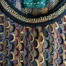 Tundra CANADA  3D Sweater Crew  Neck Multi 100% Cotton Mercerized Size XL AWSOME