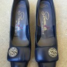 Florsheim Serenade Womens Navy Blue Leather Pumps Size 7.5 A