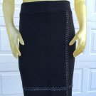 NEW Anthropologie Nic + Zoe Black Wool Skirt, Size XS