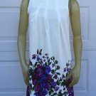 High Low Ivory Rayon Sundress Size Small