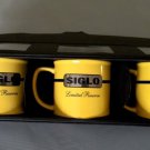 COHIBA SIGLO Cigars Mug set of Three Ceramic Logo Coffee Mugs Cups Gift Set