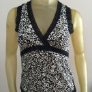Banana Republic Top Black Ivory Stretch Top Size XS