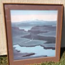 Captivating Framed Jerry Schurr Four Color Poster " SHADOW LAKE " 1980's
