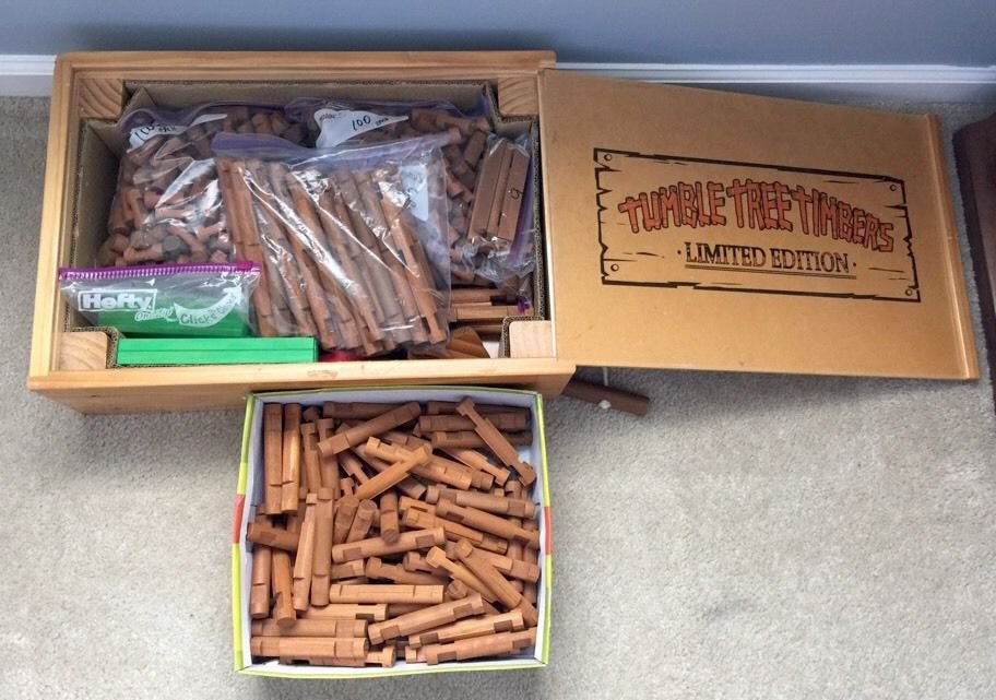 Tumble Tree Timbers Limited Edition Wagon Set Over 400 Pieces
