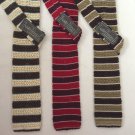 Lot Of 3 Valentino 100% Silk Knit Skinny Ties Made In Italy  NWOT