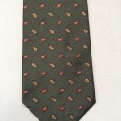 *TOM JAMES* ROYAL CLASSIC 100% Silk Designer NeckTie (Green,Blues,Gold)
