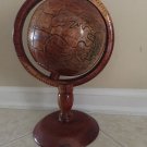 Authentic Haitian Hand Carved Wooden Globe 14" Tall  - Imported from Haiti