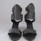 Womens grey wedge sandal size 7