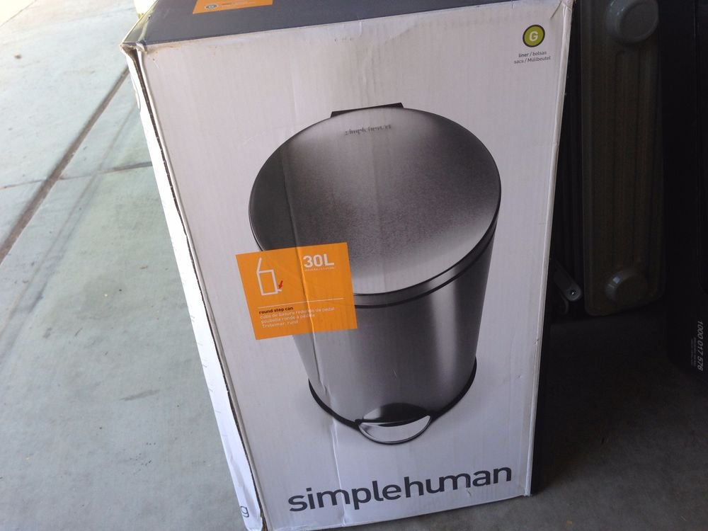 Simple Human 30L Round Step Can