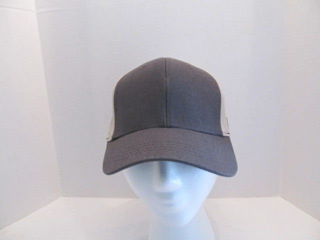 Pugs Gear Solid Gray Solid Tan Baseball Hat