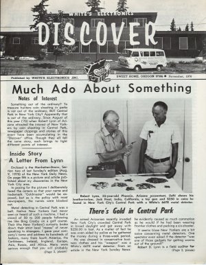 Discover Newsletter- White's Electronics November 1970