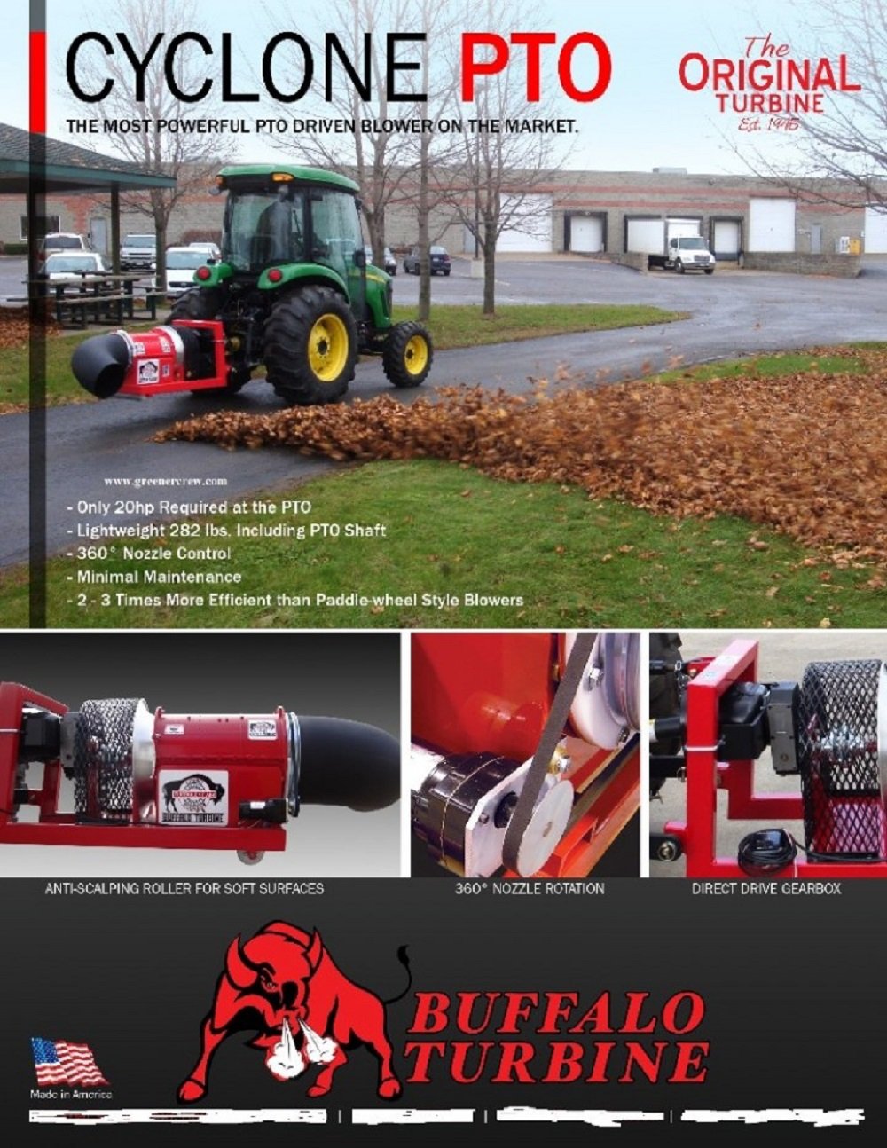 Buffalo Turbine PTO Commercial Debris & Leaf Blower Cyclone