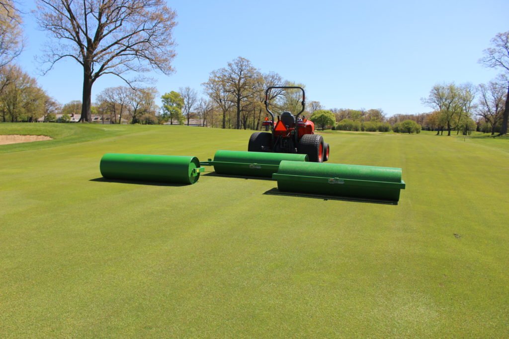 Gang Turf Roller Tow Behind Polo Fields 3-48" Rollers