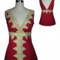 NWOT STUNNING VINTAGE LACE V-NECK TOP SIZE LARGE