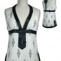 NWOT V-NECKLINE EMPIRE HALTER TOP SIZE SMALL