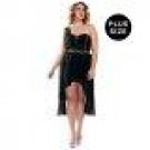 Womens Plus Size Dark Greek Goddess Costume
