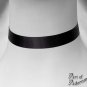 Plain Black Satin Ribbon Choker Necklace 16/25mm Custom Size Victorian Gothic
