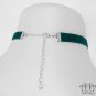 Plain Velvet Ribbon Choker Necklace 10mm Red Green Custom Size Victorian Gothic