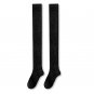 Black Long Fuzzy Over Knee Socks Womens Winter Warm Thigh High Thick Fleece