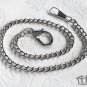 Silver Tone Pocket Watch Chain Fob Claw Clasp Belt Hook Clip Replacement W04