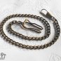 Bronze Tone Pocket Watch Chain Brass Fob Claw Clasp Belt Hook Clip Replacement W16