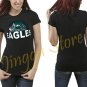 New Design Philadelphia Eagles NFL Women's Black T Shirt