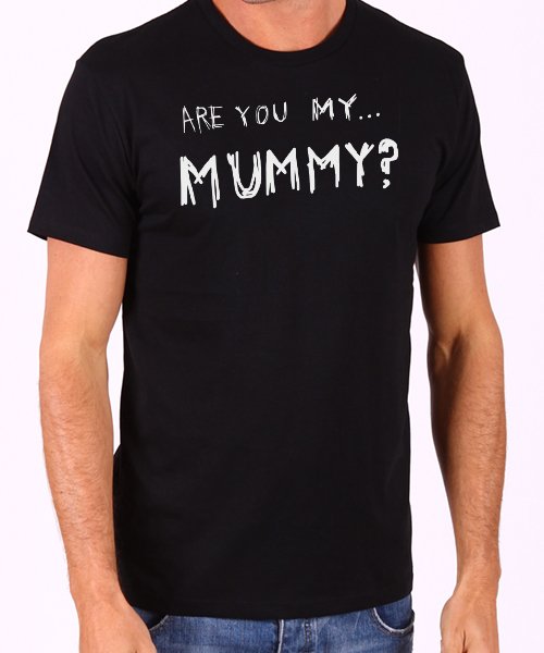 Are You My Mummy Dr Who Men's Black T Shirt