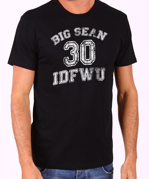 Big Sean 30 IDFWU copy Men's Black T Shirt