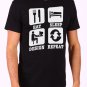 Eat Sleep Design RepeatEat Sleep Design Repeat Men's Black T Shirt