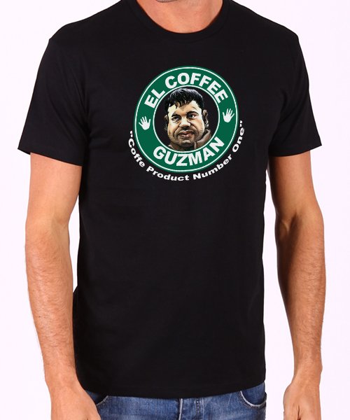 Funny El Chapo Guzman Men's Black T Shirt