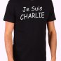 Je Suis Charlie Hebdo protest terrorist attack Men's Black T Shirt