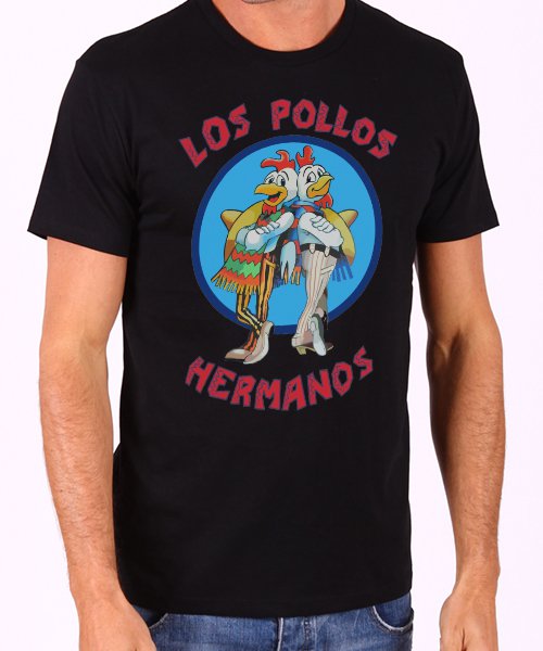 Los Pollos Hermanos Men's Black T Shirt